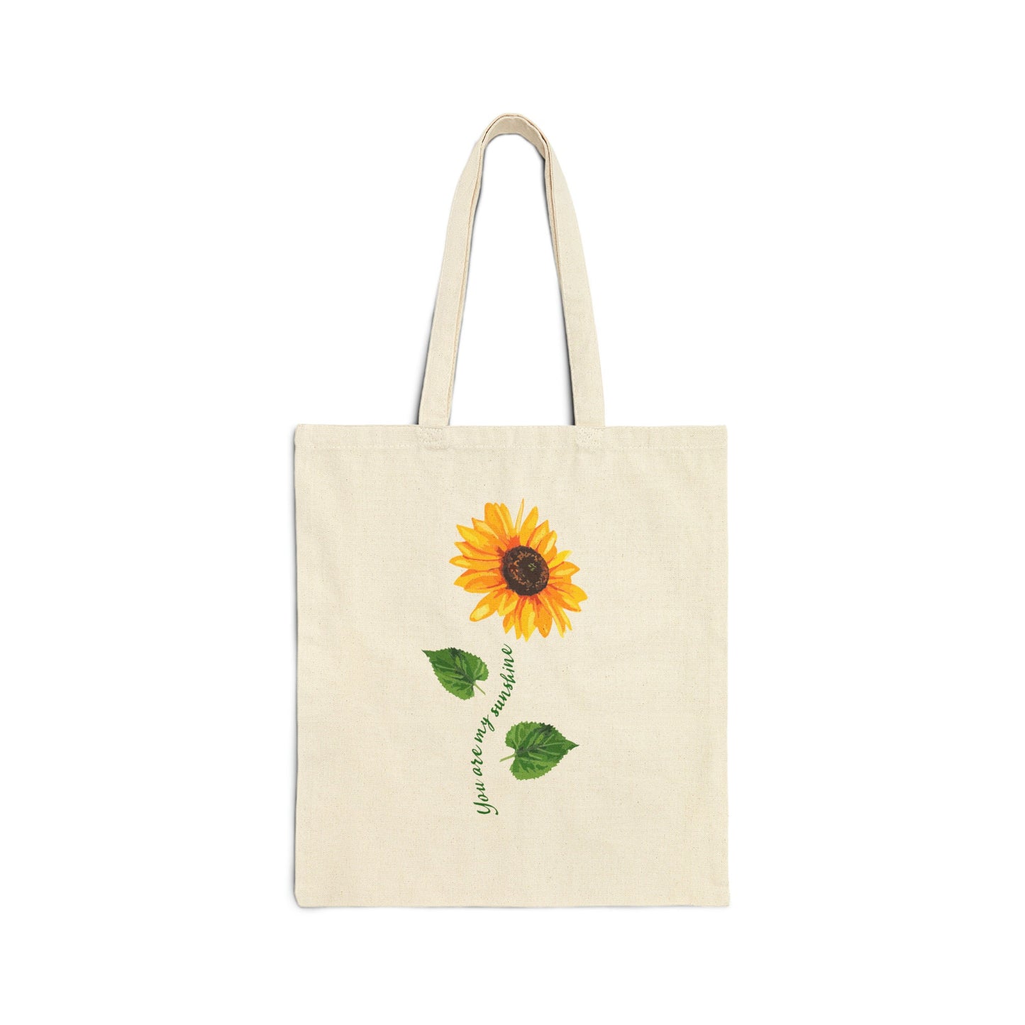 You Are My Sunshine Cotton Canvas Tote Bag