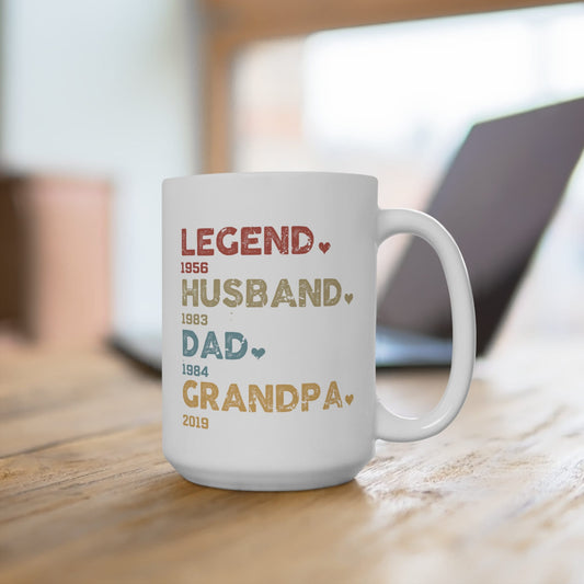 Legend, Husband, Dad, Grandpa Mug